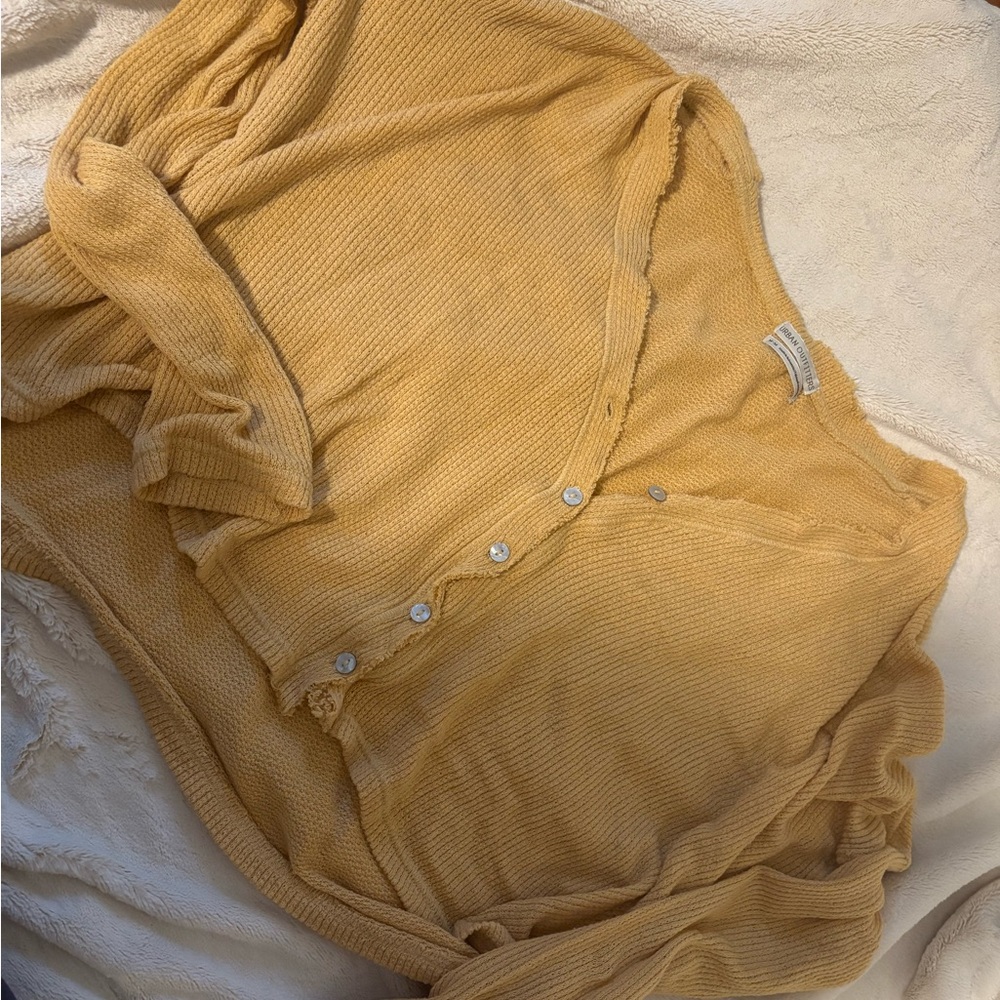 Urban Outfitters Mustard Knit Sweater